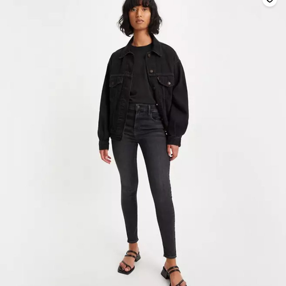 Levi's Women's Black 720 High Rise Super Skinny Jeans Size 27